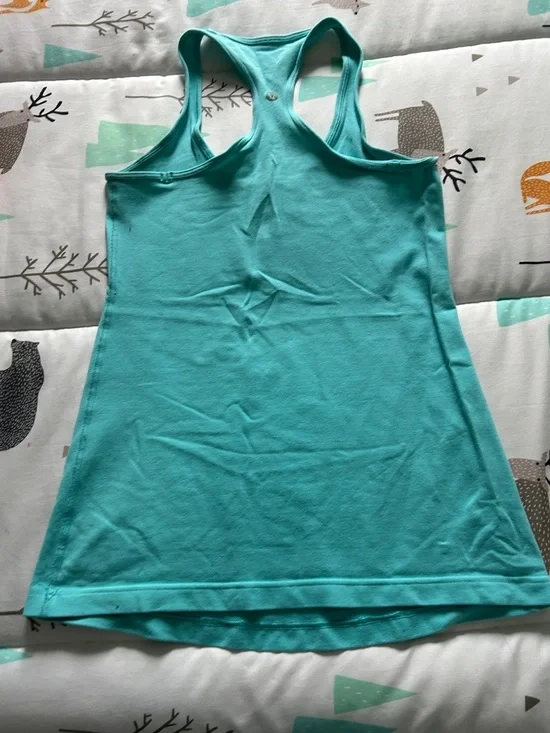 Lululemon Racerback Tank Top - Aqua - Picture 2 of 3